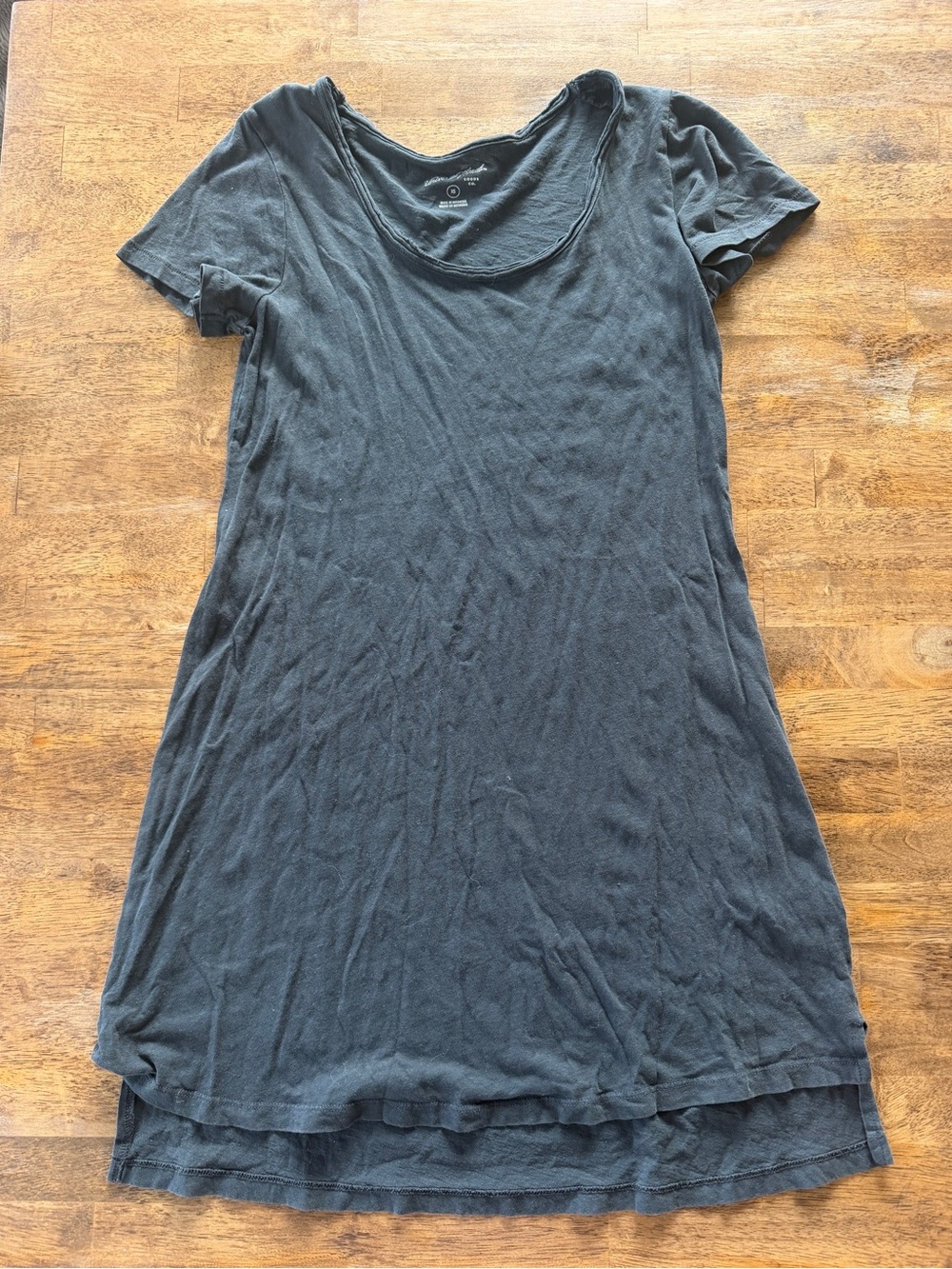 Universal Thread Gray Scoop Neck T-Shirt Dress
